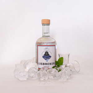 IJsbreker in IJsblokjes, koud, drankje, Salmari, pepermuntlikeur, yup, shot